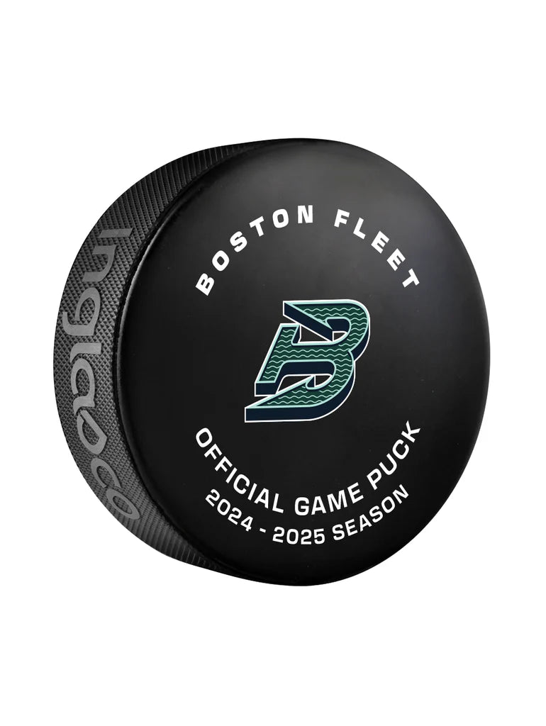 Boston Fleet PWHL Inglasco 24-2025 Officially Licensed Game Hockey Puck