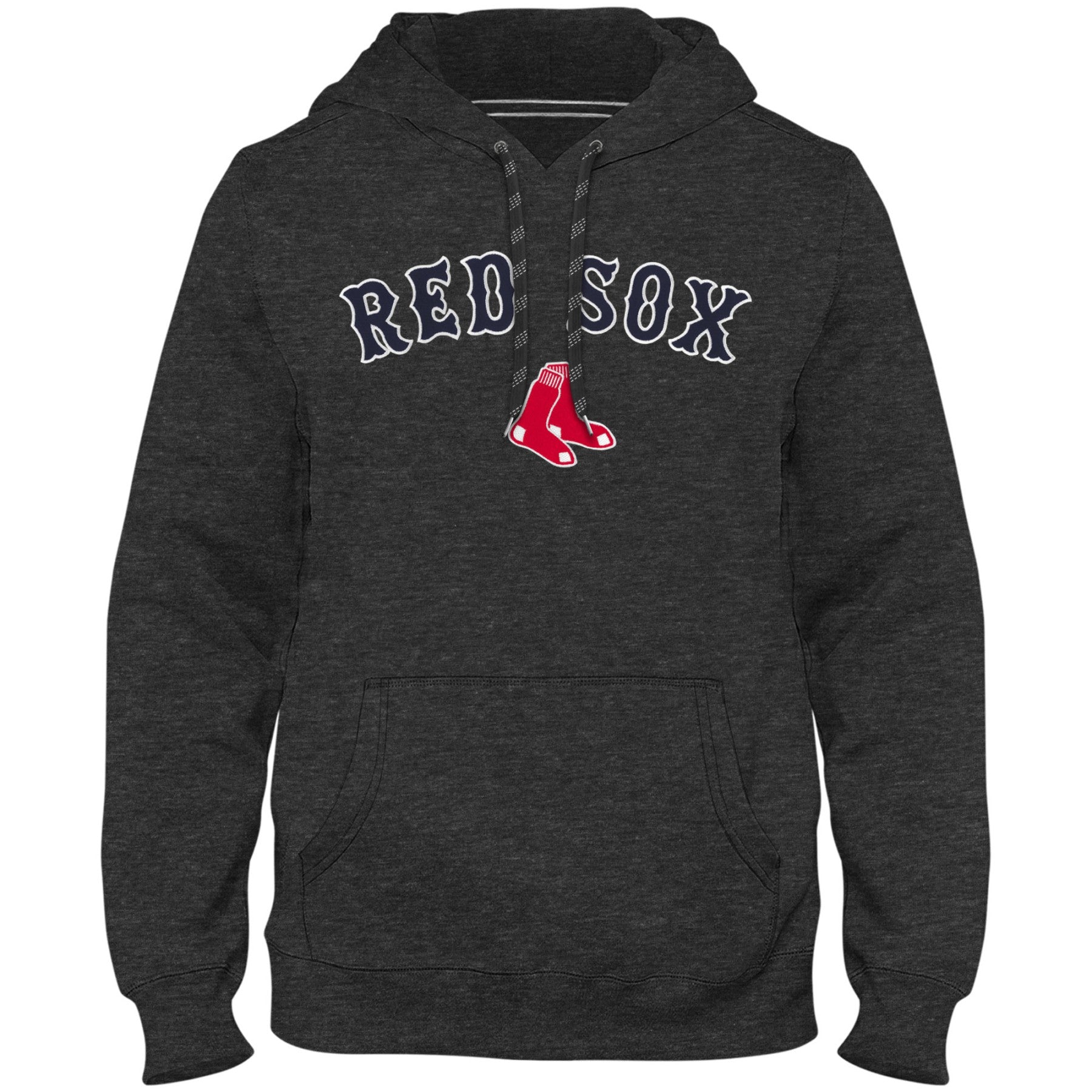 Boston Red Sox MLB Bulletin Men's Charcoal Express Twill Home Field Hoodie