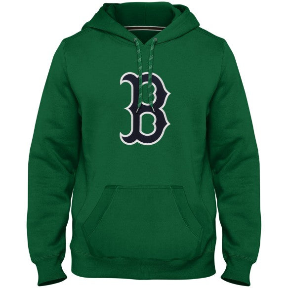 Boston Red Sox MLB Bulletin Sweat à capuche vert avec logo en sergé Express pour hommes