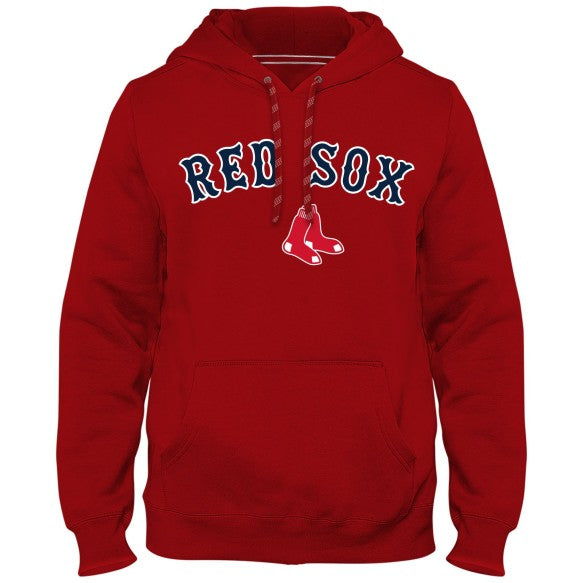 Boston Red Sox MLB Bulletin Men's Red Express Twill Home Field Hoodie