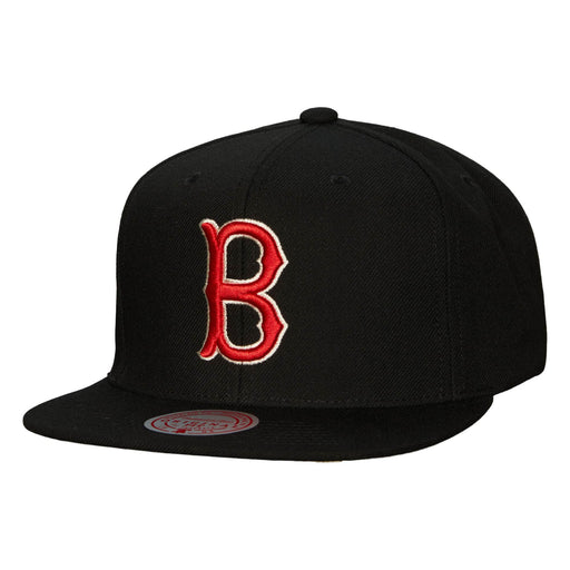 Boston Red Sox MLB Mitchell & Ness Men's Black Team Classic Snapback