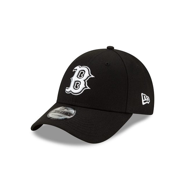 Boston Red Sox MLB New Era Men's Black White 9Forty The League Adjustable Hat