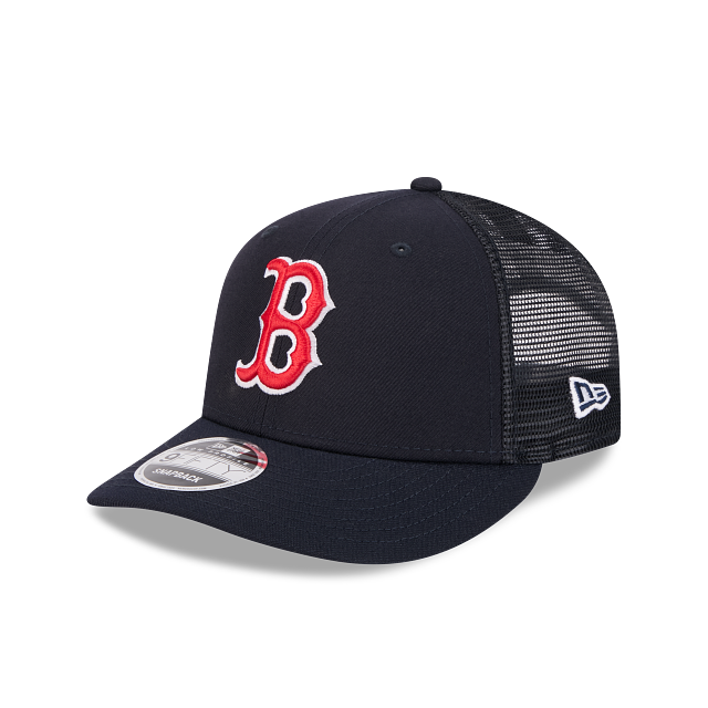 Boston Red Sox MLB New Era Men's Navy 9Fifty Low Profile Trucker Snapback