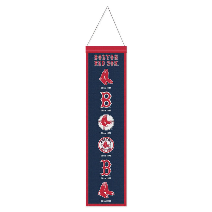 Boston Red Sox MLB WinCraft 8"x32" Wool Heritage Logo Banner