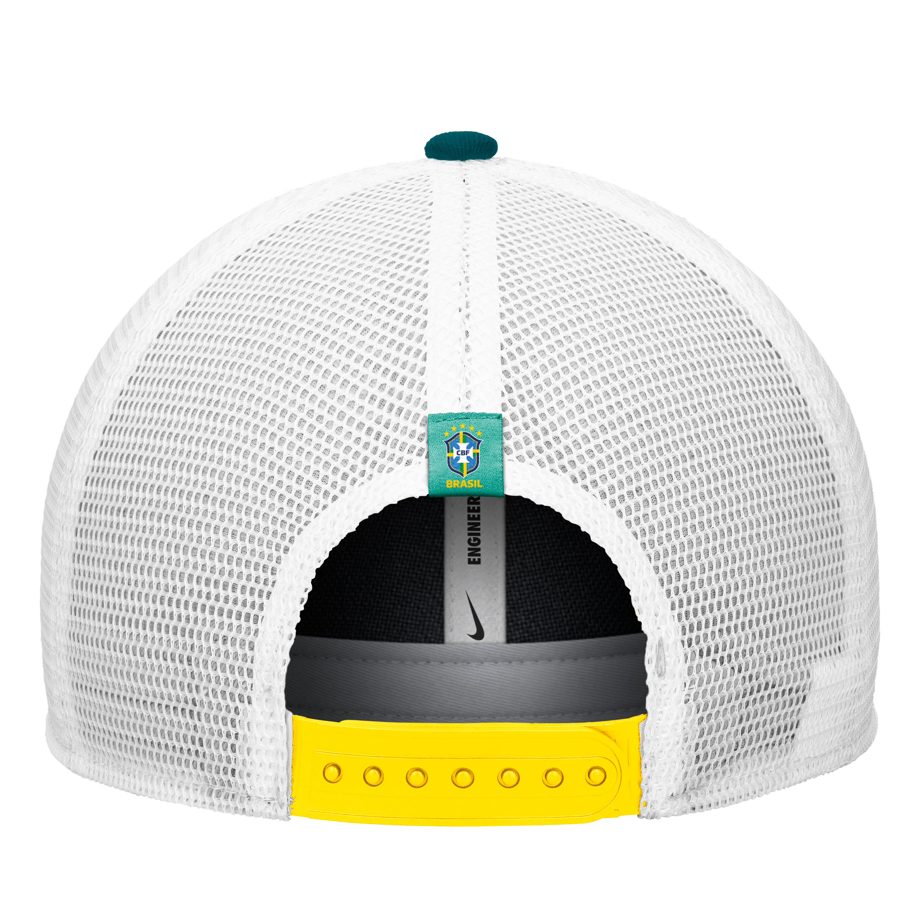 Brazil National Team FIFA Nike Men's Green Rise Rope Trucker Adjustable Hat