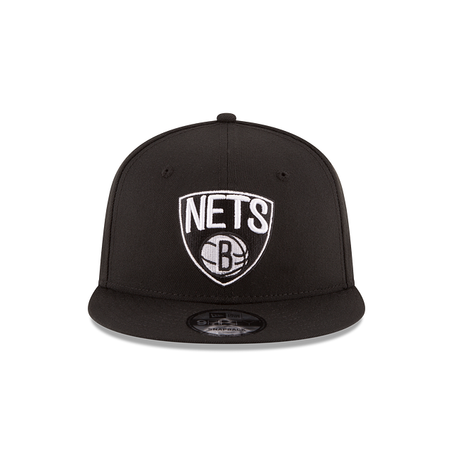 Brooklyn Nets NBA New Era Men's Black/White 9Fifty Basic Snapback