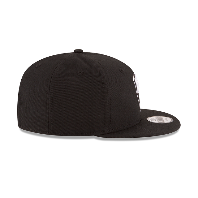 Brooklyn Nets NBA New Era Men's Black/White 9Fifty Basic Snapback