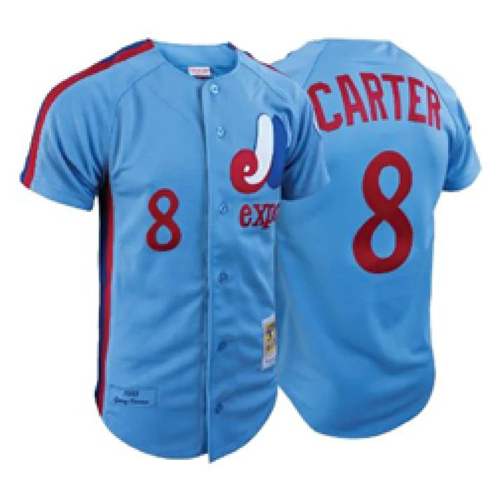 Gary Carter Expos de Montréal MLB Mitchell & Ness Maillot de retour authentique du All Star Game 1982 pour hommes