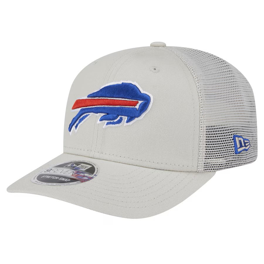 Casquette à pression extensible Buffalo Bills NFL New Era beige pour homme 9Seventy