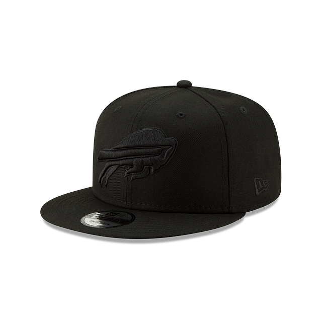 Buffalo Bills NFL New Era pour hommes, noir sur noir 9Fifty Basic Snapback