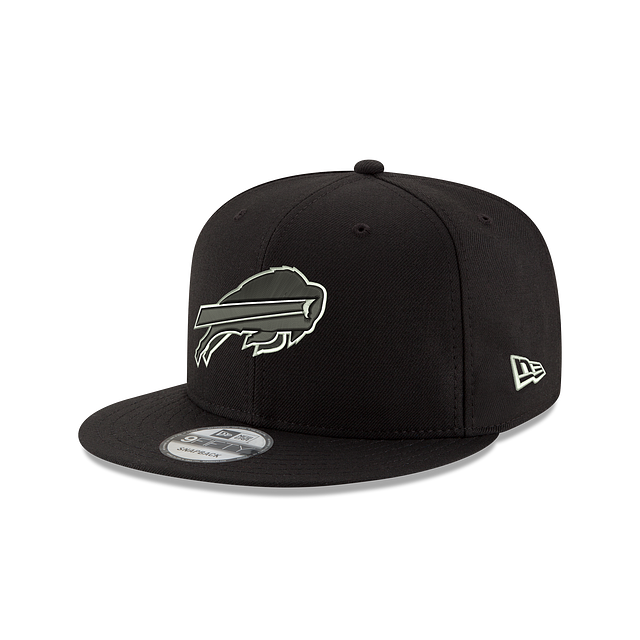 Buffalo Bills NFL New Era pour hommes, noir et blanc, 9Fifty Basic Snapback