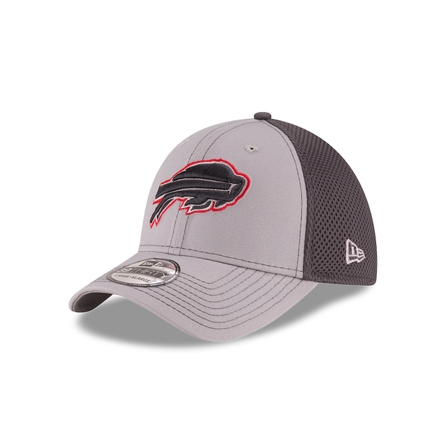 Buffalo Bills NFL New Era Men's Grey 39Thirty Grayed Out Neo 2 Stretch Fit Hat