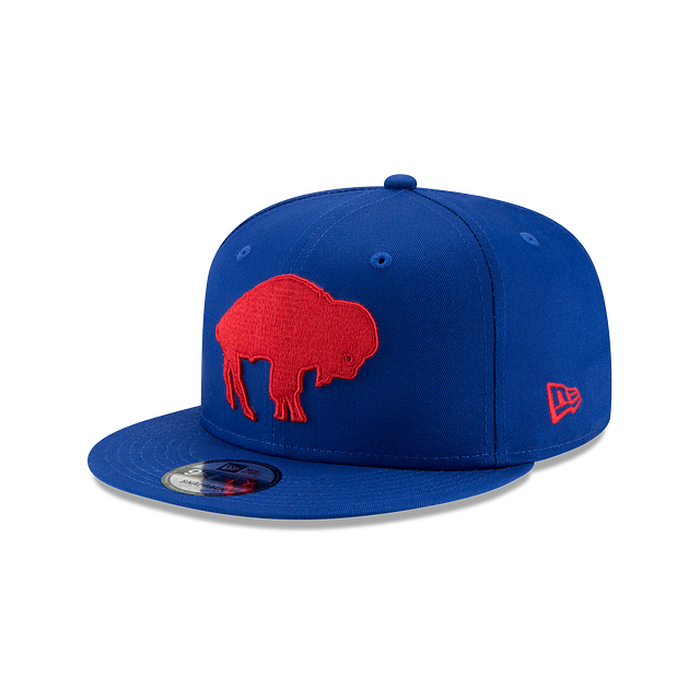 Buffalo Bills NFL New Era Majestic Blue 9Fifty Classic Logo Basic Snapback pour hommes