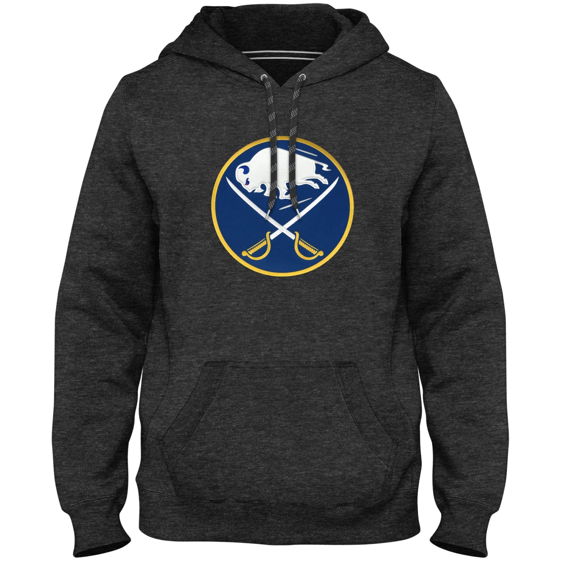 Buffalo Sabres NHL Bulletin Sweat à capuche avec logo en sergé Charcoal Express pour hommes