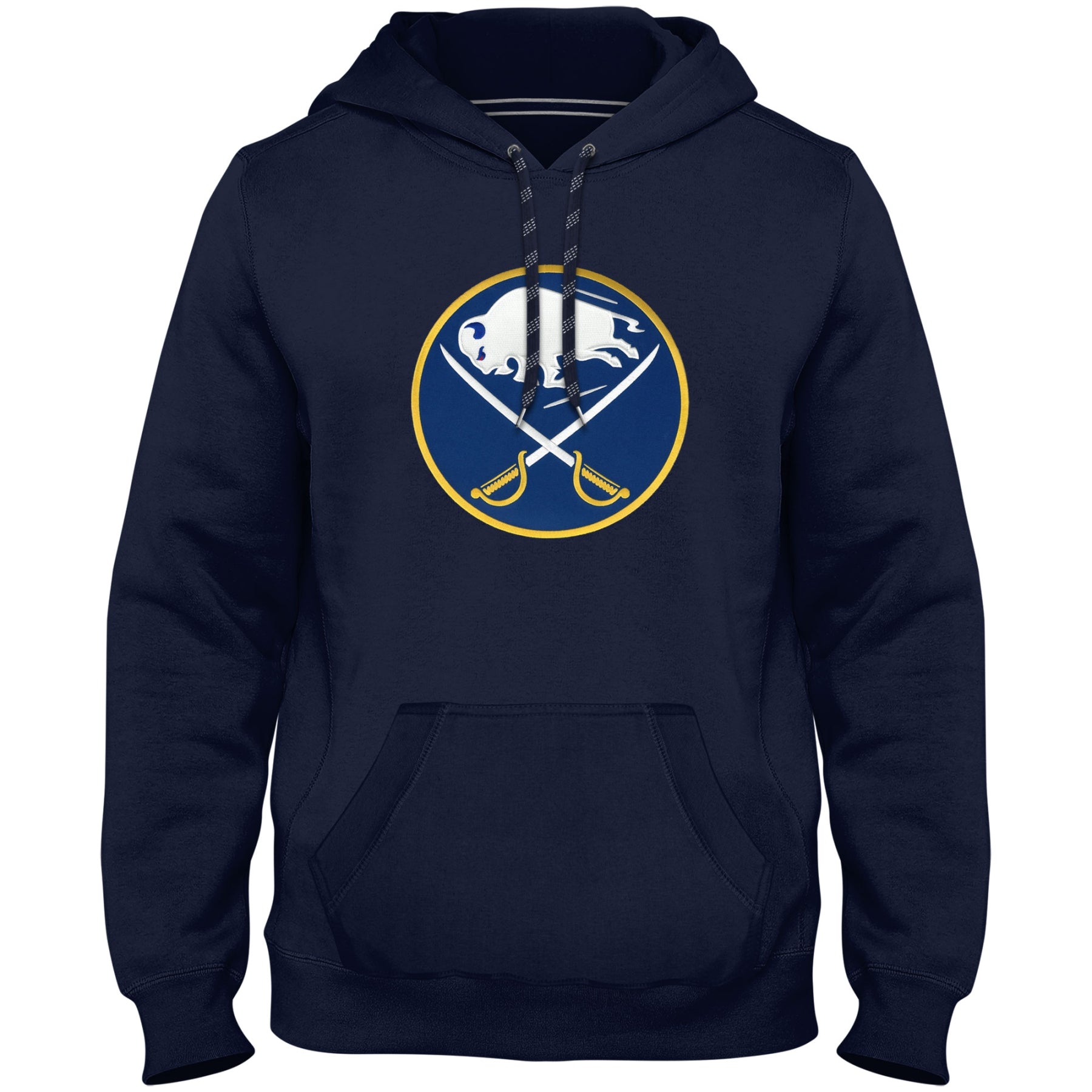 Buffalo Sabres NHL Bulletin Sweat à capuche avec logo en sergé bleu marine Express pour hommes