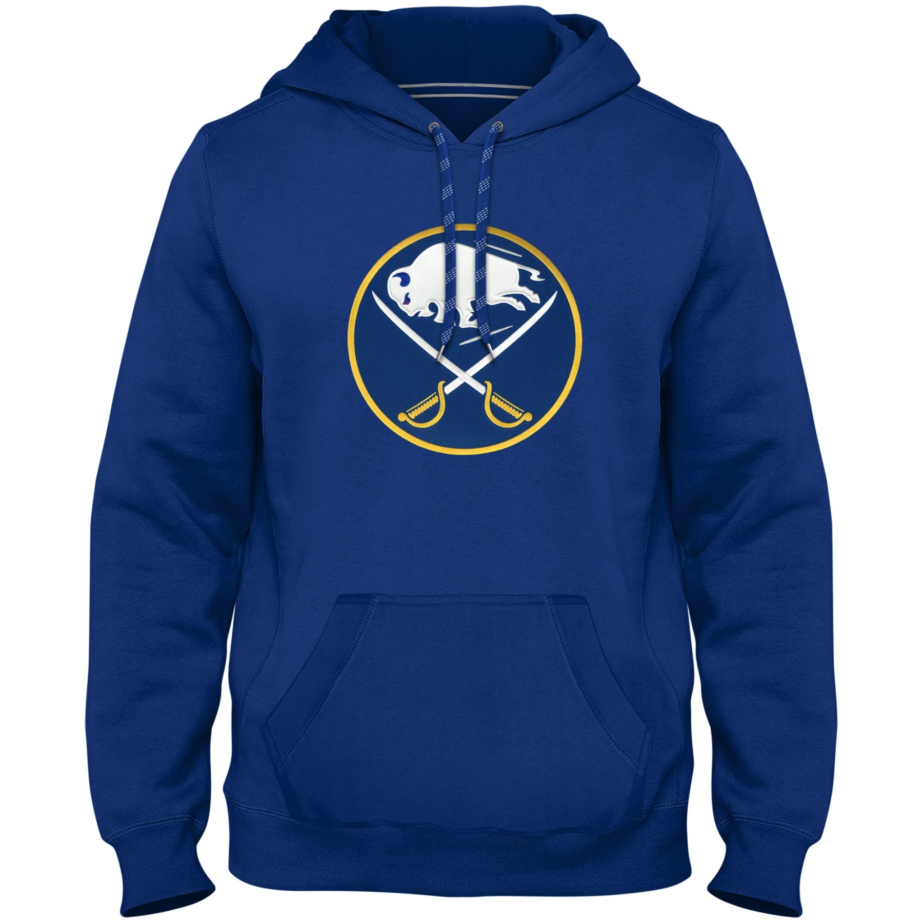 Buffalo Sabres NHL Bulletin Sweat à capuche bleu royal avec logo en sergé pour hommes