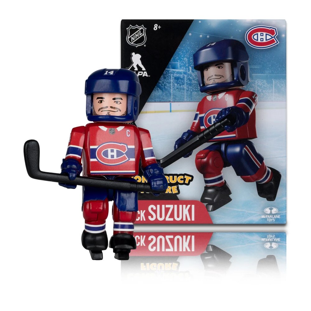 Nick Suzuki Montreal Canadiens NHL McFarlene Construct A-Figure Mini Figure Toy