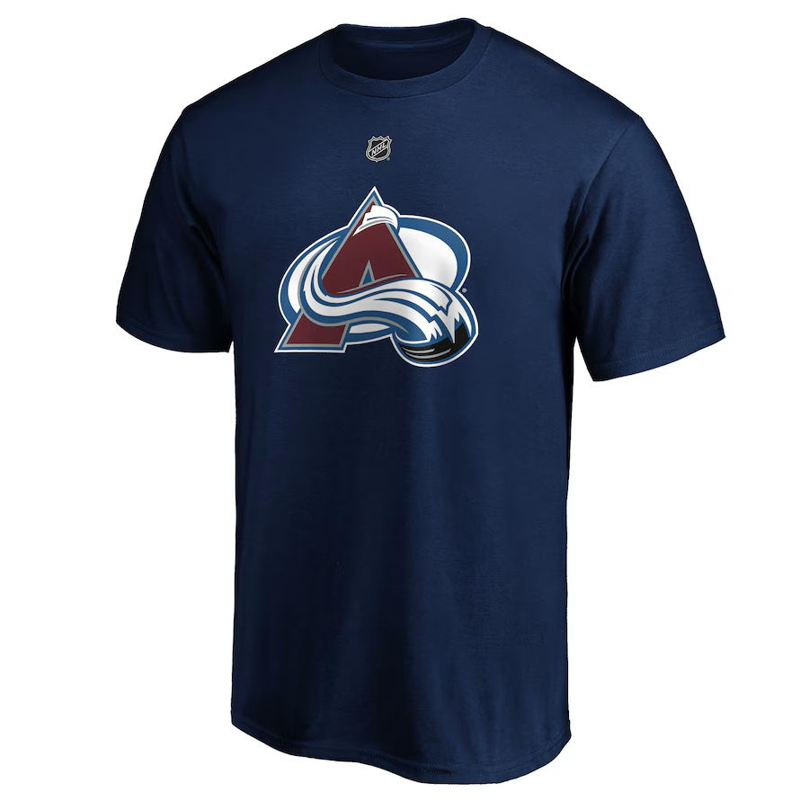 Cale Makar Colorado Avalanche NHL Fanatics Branded Men's Navy Authentic T Shirt