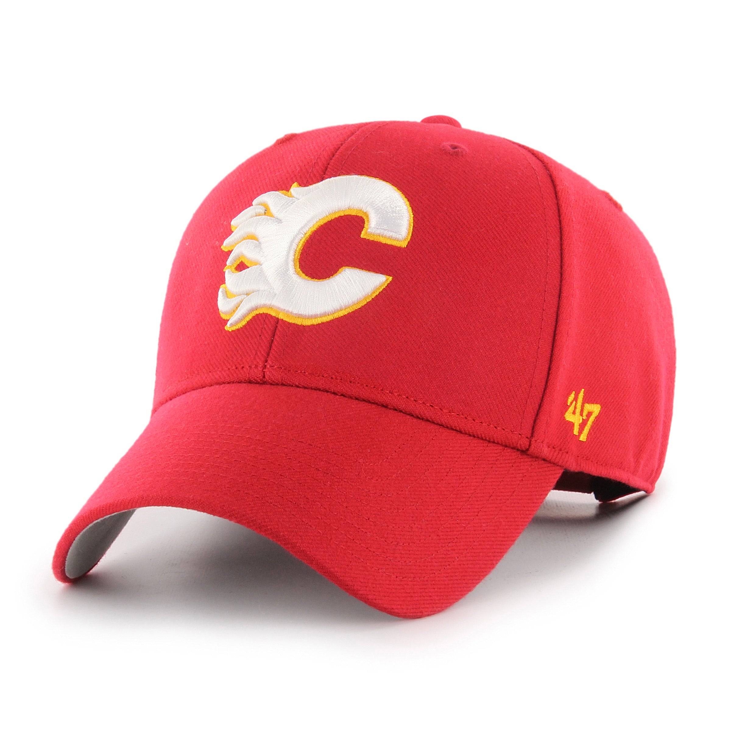 Casquette réglable MVP rouge NHL 47 Brand des Flames de Calgary pour hommes