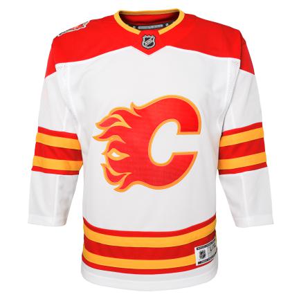 Calgary Flames NHL Outerstuff Youth White 2019/20 Heritage Classic Premier Jersey