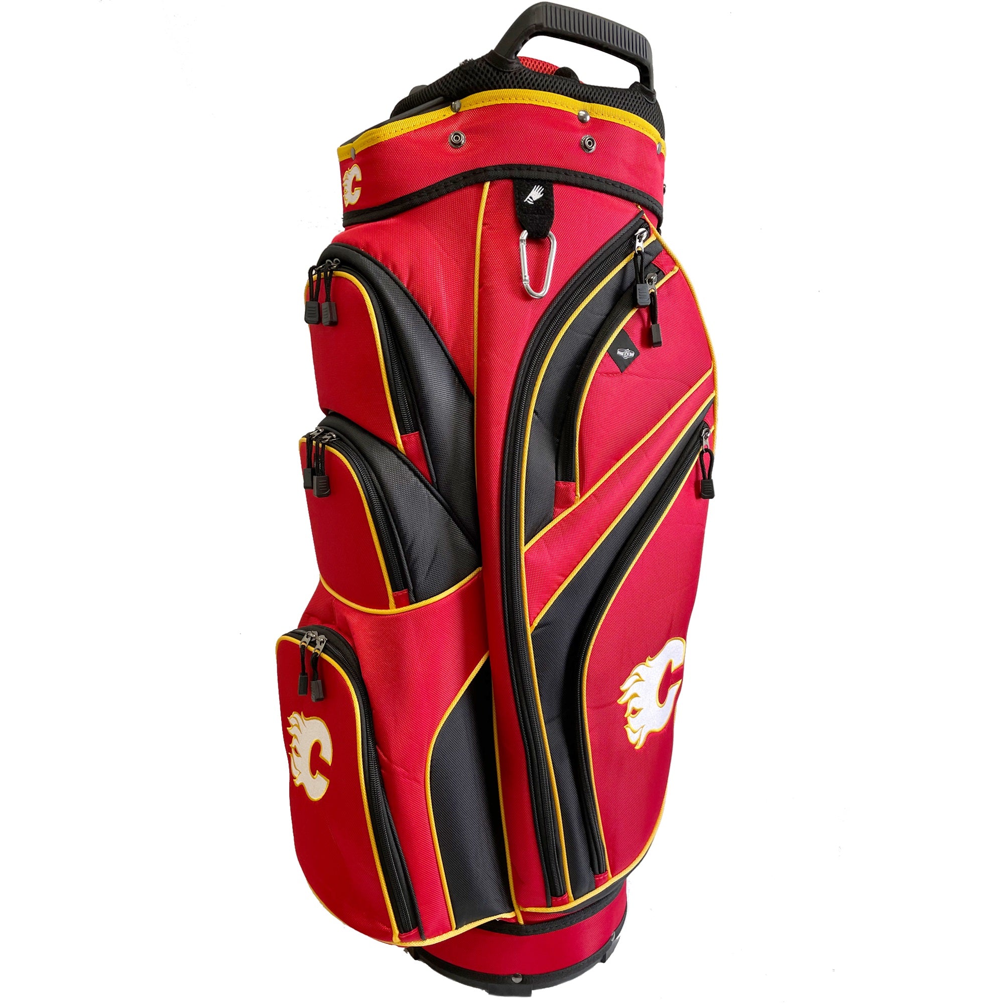 Sac de chariot de golf rouge/noir NHL des Flames de Calgary