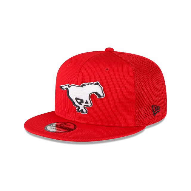 Casquette à visière Snapback 9Fifty Basic de Calgary Stampeders CFL New Era pour homme, rouge