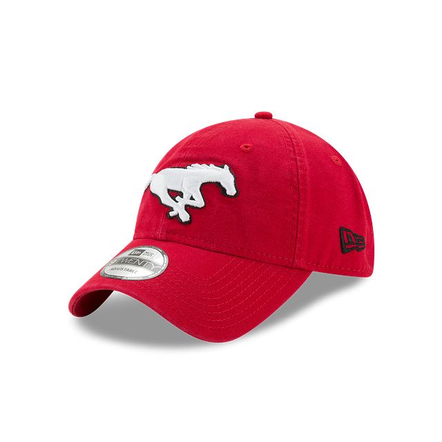 Casquette ajustable classique 9Twenty Core rouge pour homme des Stampeders de Calgary CFL de New Era