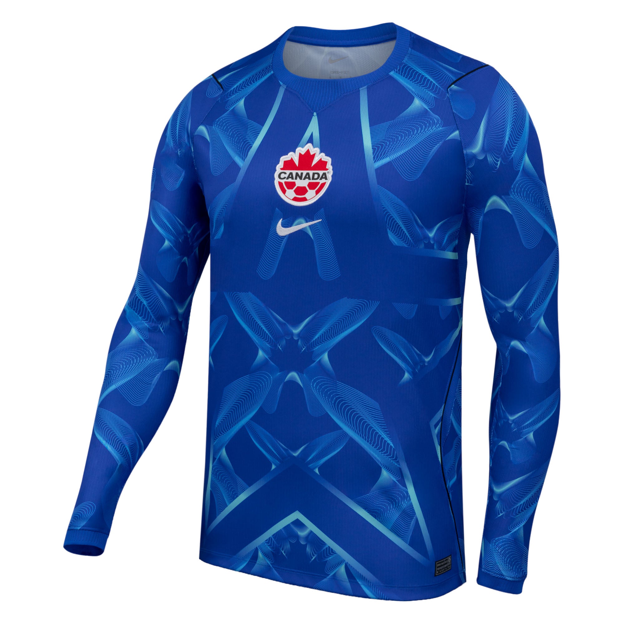Canada Soccer FIFA Nike Men's Blue 2026 Stadium Replica Goalkeeper Jersey