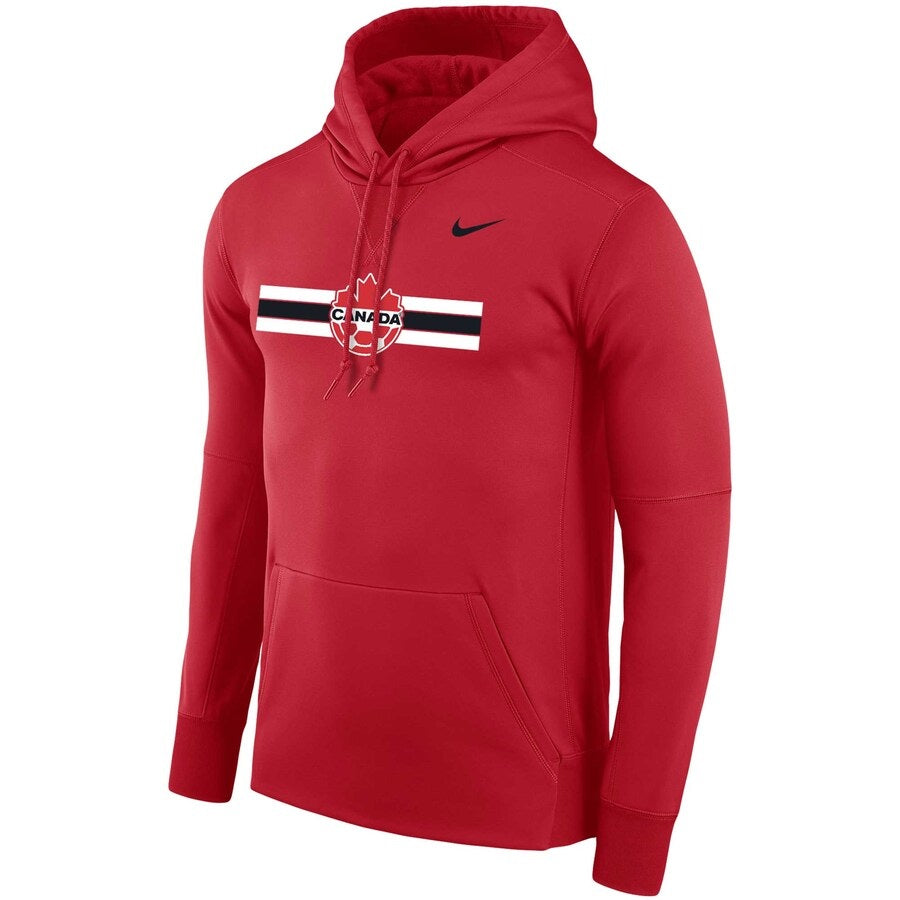 Canada Soccer FIFA Nike Men's Red Performance Pullover Hoodie