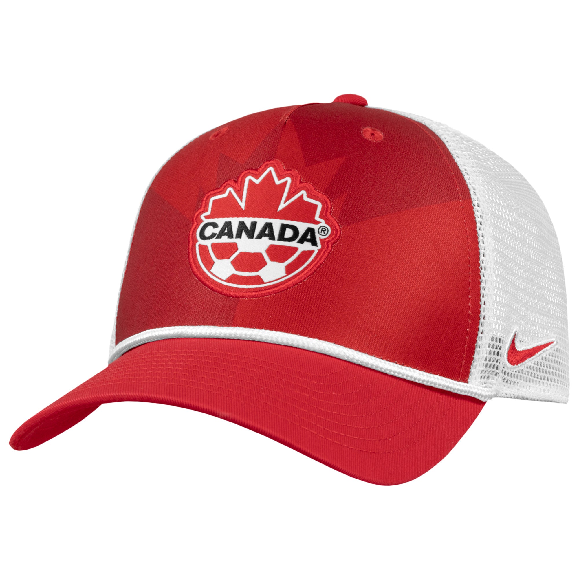 Canada Soccer FIFA Nike Men's Red Rise Rope Trucker Adjustable Hat