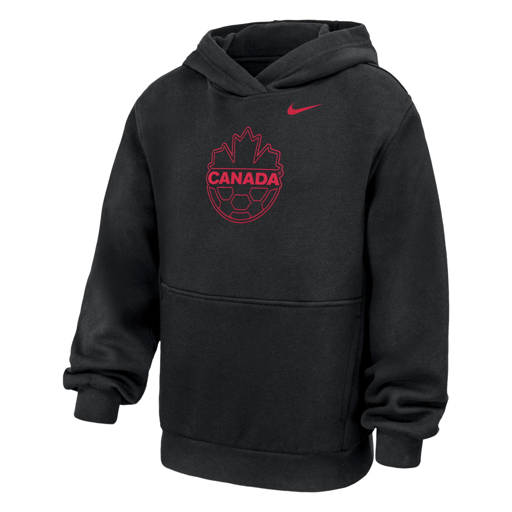 Canada Soccer FIFA Nike Youth Black Club Fleece Hoodie