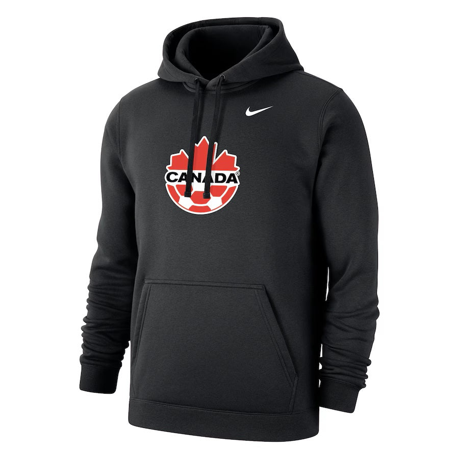 Canada Soccer FIFA Nike Men's Black Primary Logo Pullover Hoodie