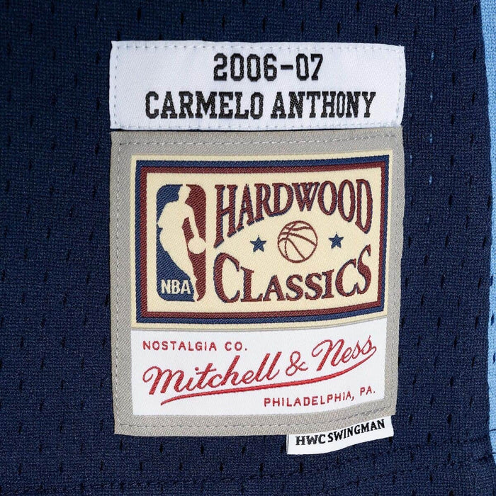 Carmelo Anthony Denver Nuggets NBA Mitchell & Ness Men's Navy 2006-07 Hardwood Classics Swingman Jersey