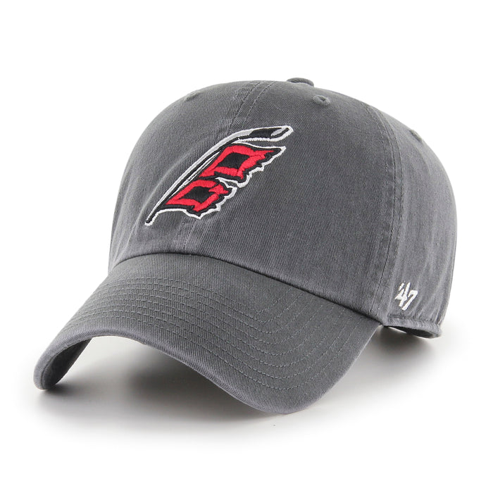 Carolina Hurricanes NHL 47 Brand Men's Grey Alternate Logo Clean Up Adjustable Hat