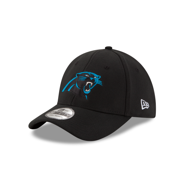 Carolina Panthers NFL New Era Casquette noire 39Thirty Team Classic Stretch Fit pour hommes