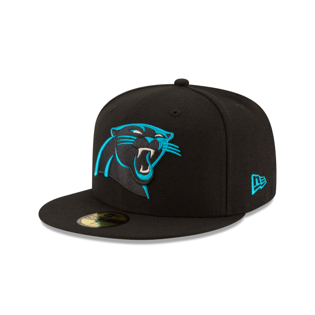 Carolina Panthers NFL New Era Men's Black 59Fifty Team Basic Fitted Hat