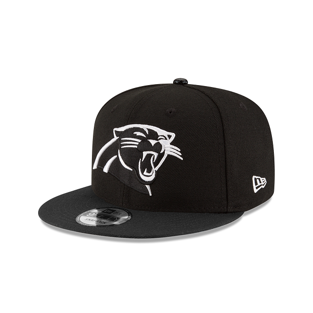 Carolina Panthers NFL New Era Men's Black White 9Fifty Basic Snapback