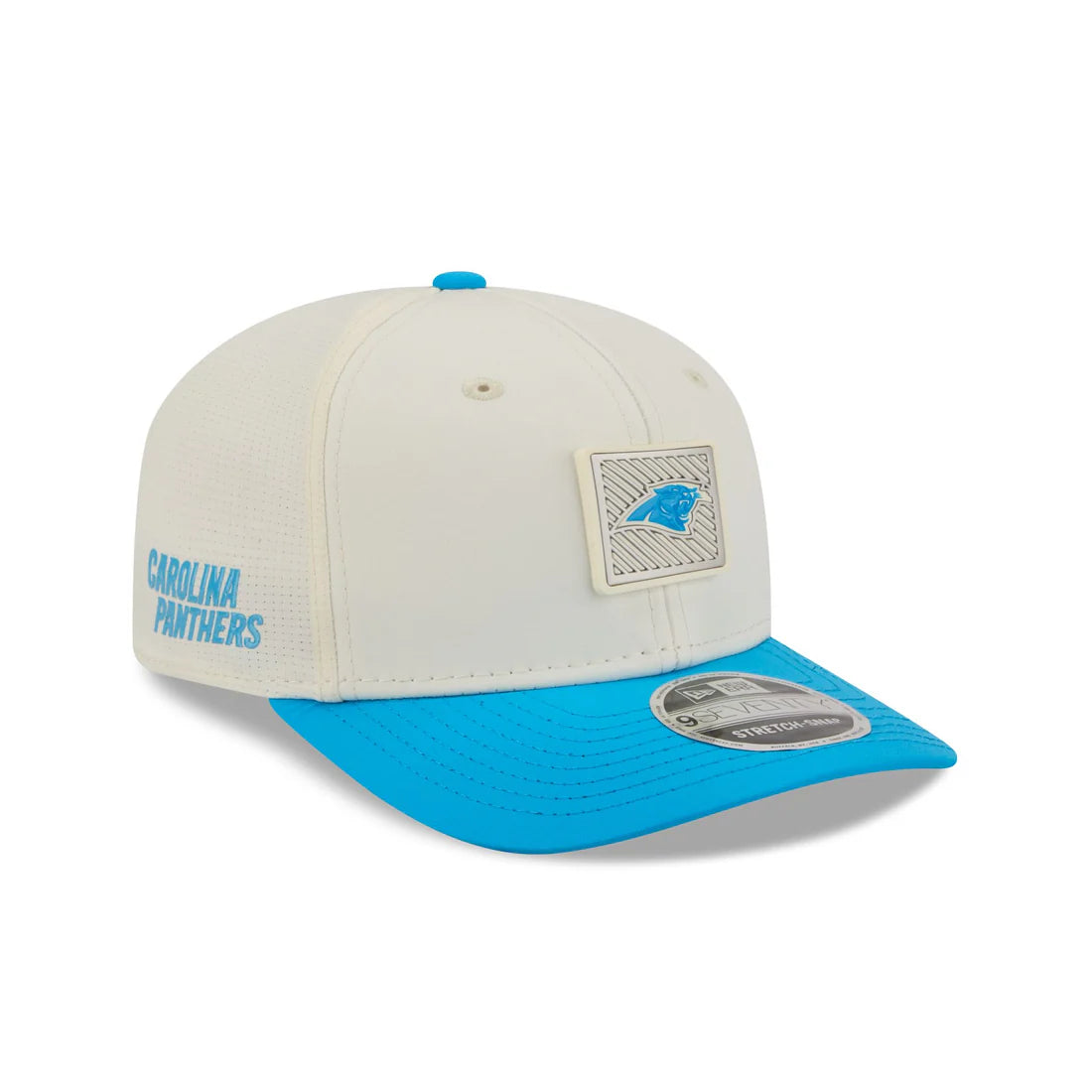 Carolina Panthers NFL New Era Men's Cream/Light Blue 9Seventy 2026 NFL Training Camp Snapback