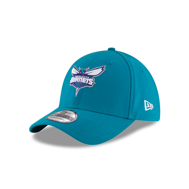 Charlotte Hornets NBA New Era Men's Teal 39Thirty Team Classic Stretch Fit Hat