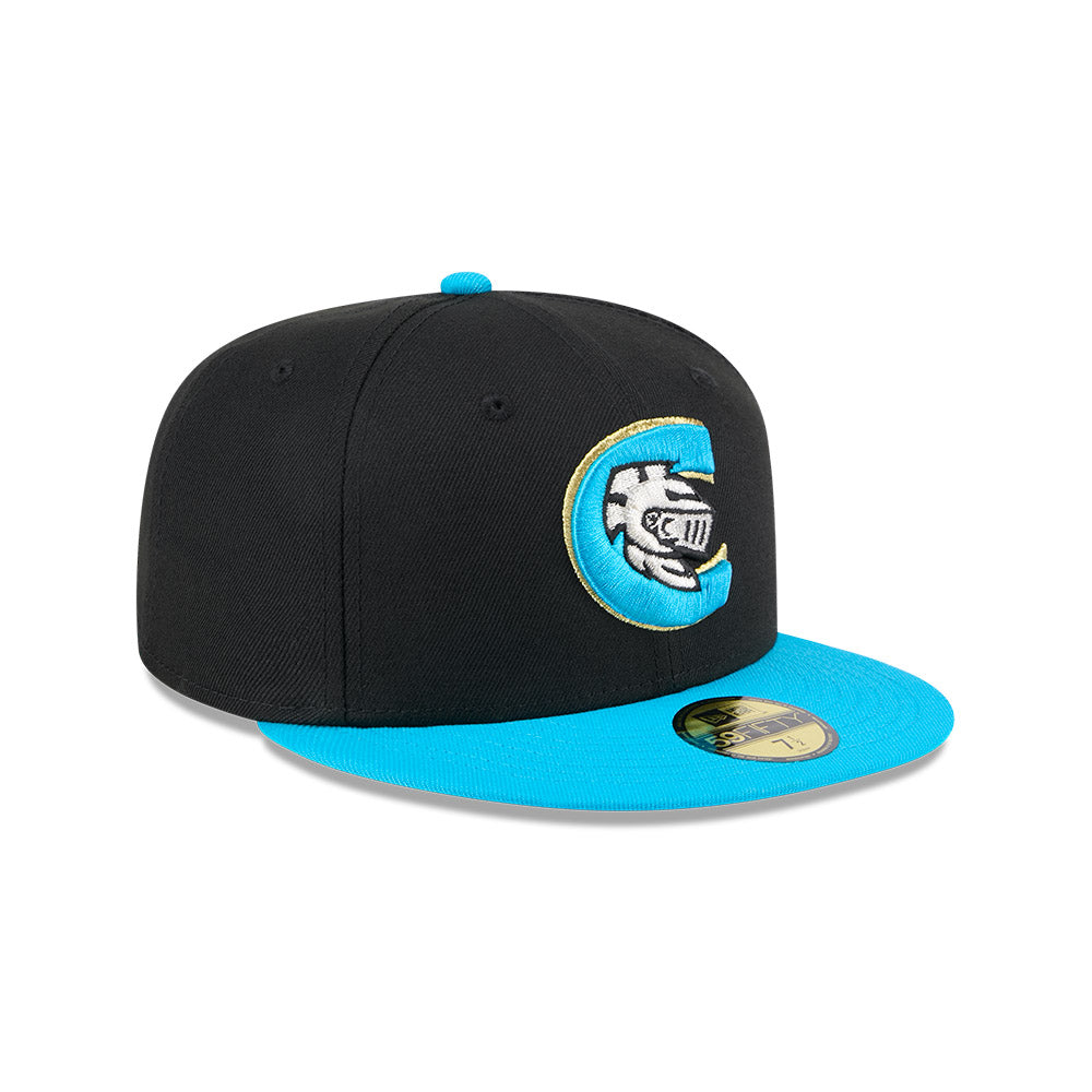 Casquette ajustée noire 59Fifty Alternate Authentic Collection pour homme des Charlotte Knights MiLB New Era