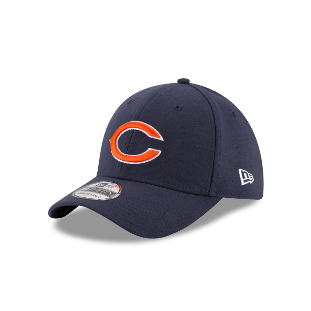 Chicago Bears NFL New Era Men's Navy 39Thirty Team Classic Stretch Fit Hat