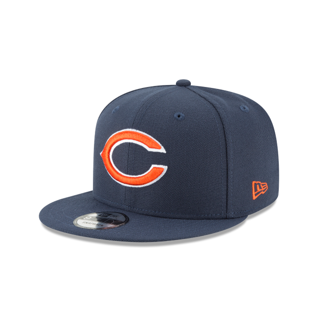 Chicago Bears NFL New Era Snapback 9Fifty Basic pour hommes, bleu marine