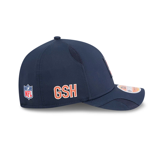 Chicago Bears NFL New Era Men's Navy 9Forty 2025 Sideline M-Crown Snapback