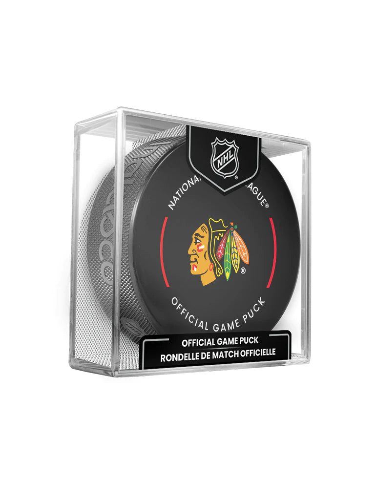 Chicago Blackhawks NHL Inglasco 2024-25 Officially Licensed Game Hockey Puck