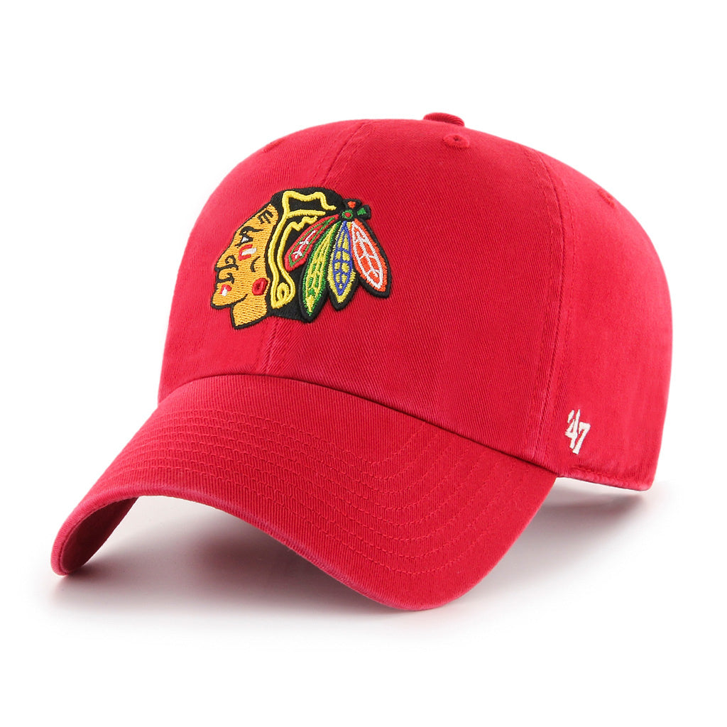 Casquette ajustable Clean Up rouge des Blackhawks de Chicago NHL 47 pour hommes