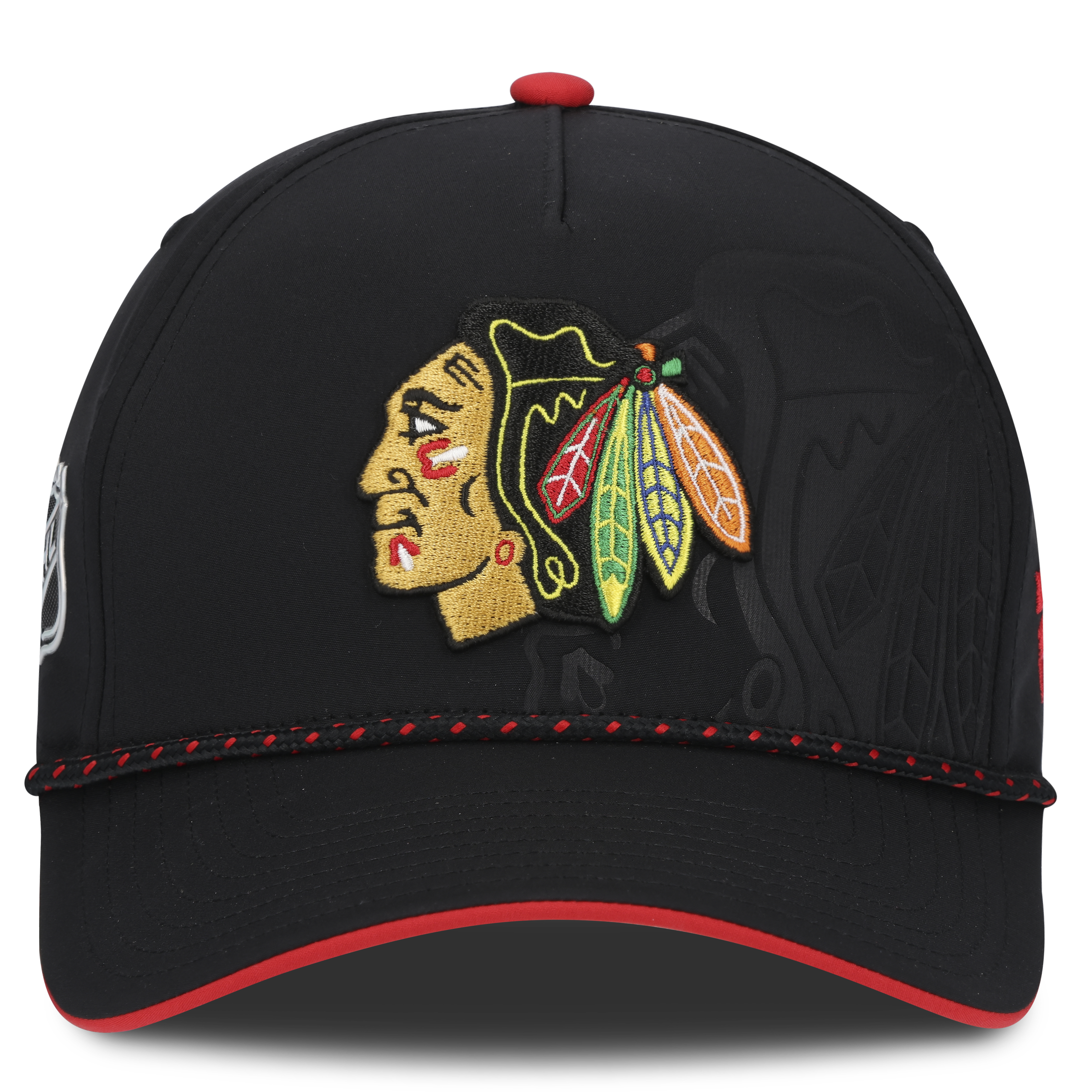 Chicago Blackhawks NHL Fanatics Branded Men's Black 2026 Draft Authentic Pro A-Frame Adjustable Hat