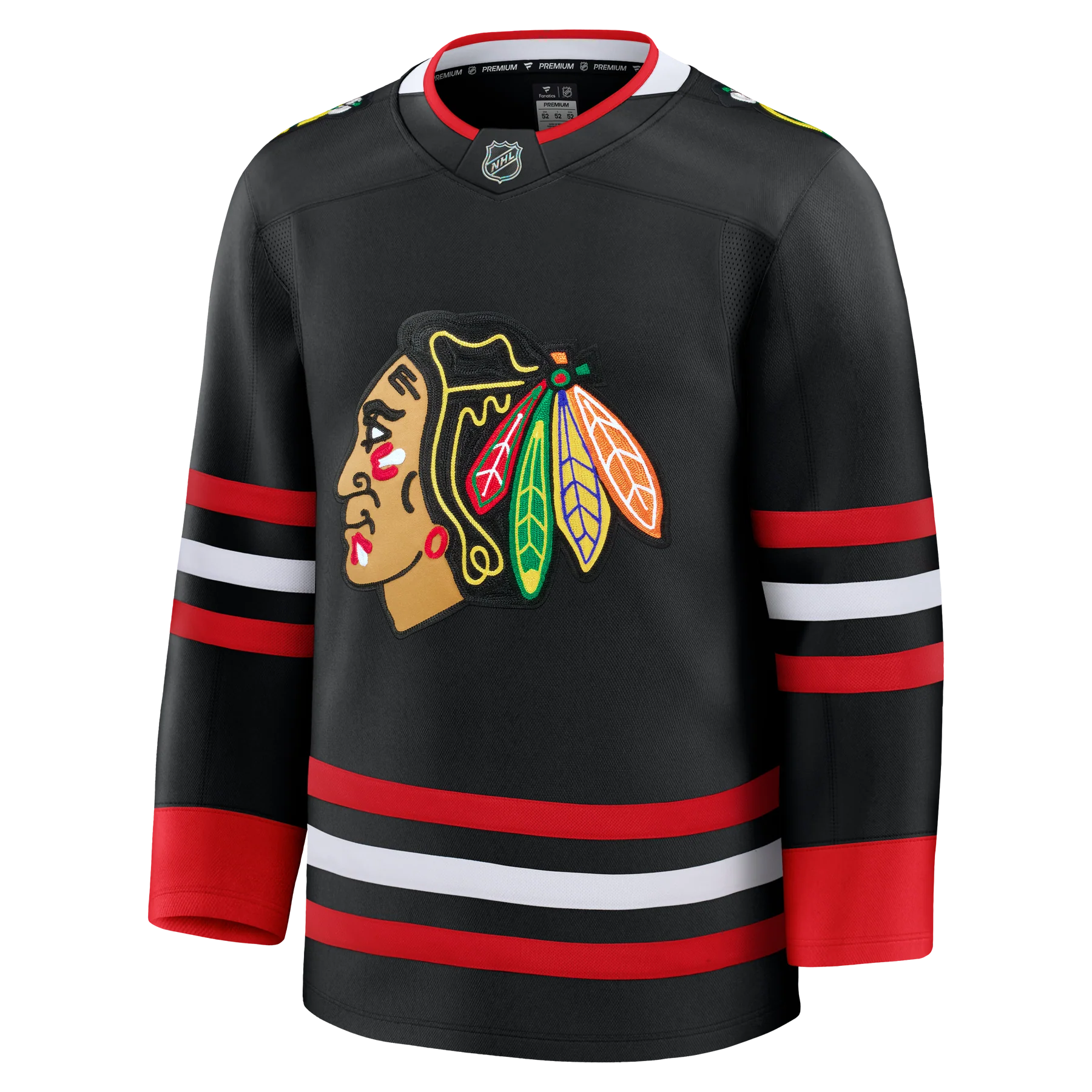 Chicago Blackhawks NHL Fanatics Branded Men's Black Alternate Premium Jersey