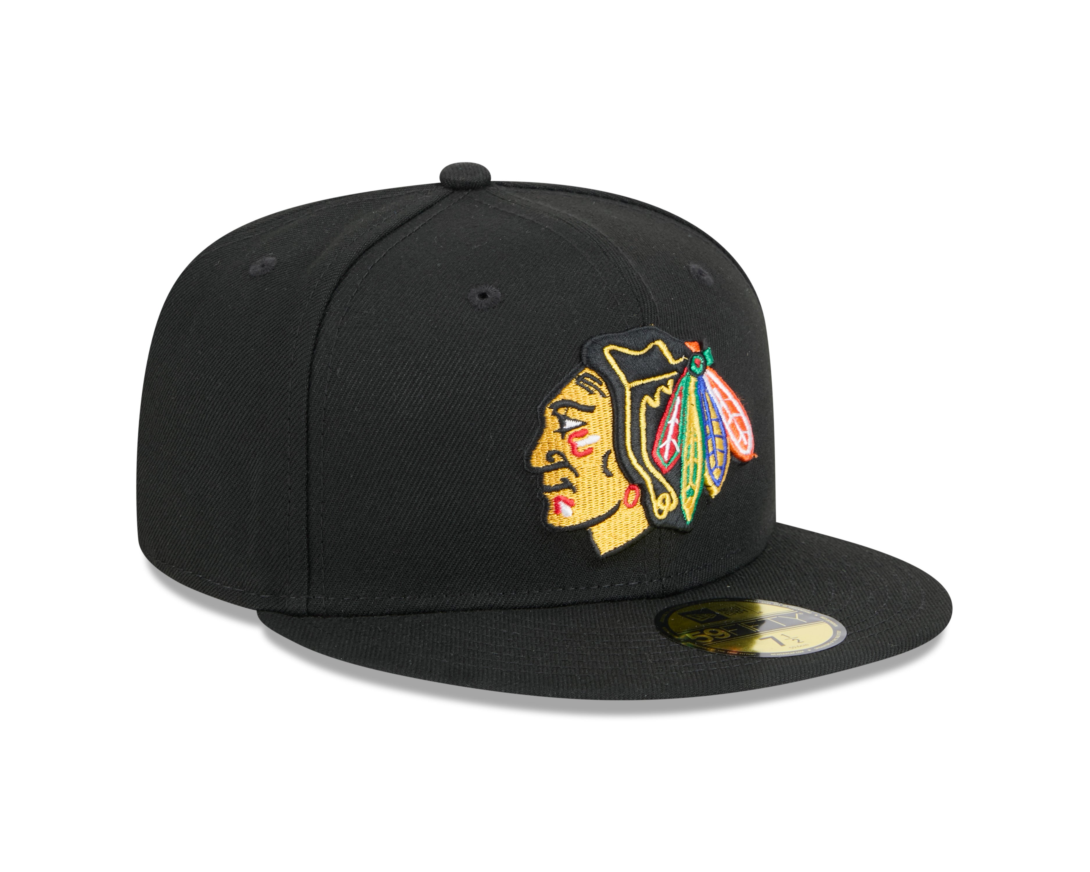 Chicago Blackhawks NHL New Era Men's Black 59Fifty Core Fitted Hat