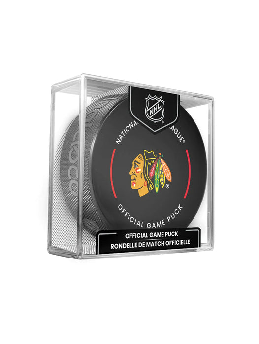 Chicago Blackhawks NHL Inglasco 2023-24 Officially Licensed Game Hockey Puck
