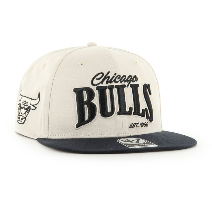 Chicago Bulls NBA 47 Brand Men's Beige Chandler Captain Snapback